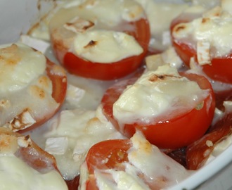 Spekeskinke og tomat i form