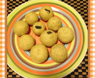 Besan Ladoo or  Sweet Gram flour balls