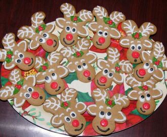Gingerbread reindeer biscuits