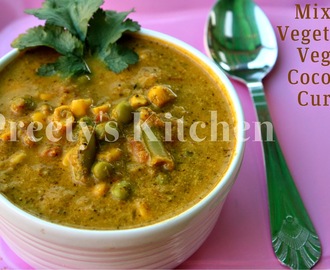 Mixed Vegetable Vegan Coconut Curry / Indian Curry Recipe