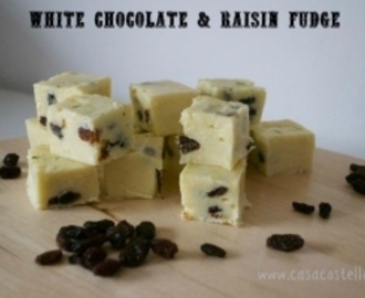 White Chocolate & Raisin Fudge – Edible Homemade Gifts