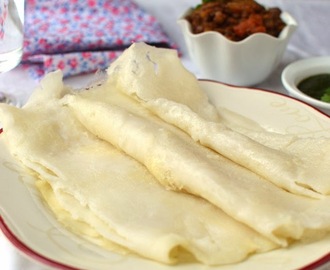 Chhattisgarh -- Chila (Rice flour Crepes) & Katte Masoor Dal