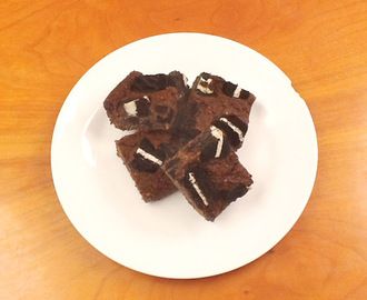 Brownies de Oreo com Quark (Saudável, Vegan*, Sem Glúten/Lactose*, Sem Açúcar Adicionado)
