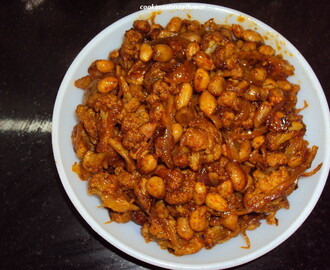 Cauliflower peanut masala