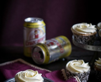 Cupcakes de cerveza Radler y crema de limón y cerveza