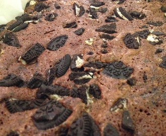 Brownie med Oreo's {What is there not to like?}