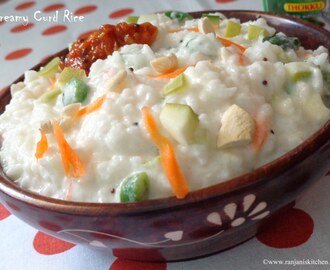 Creamy Curd Rice Recipe | Thayir Sadam