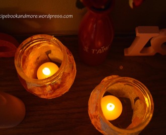 Easy Kid Craft: Glass Jar Candle Holders