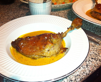 Recipe:  Quick Duck Confit with Pineapple Curry