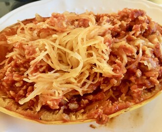 Courge spaghetti Bolognaise