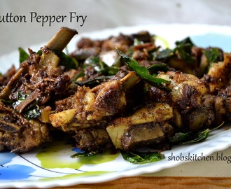 Mutton Pepper Fry...Khaja Style!