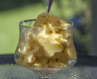 Another Quick Summer Recipe, Mango Mint Ice Cream, No Machine Necessary.