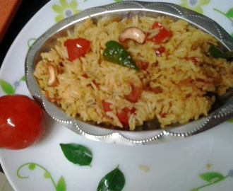 tomato rice recipe |tomato bhat andhra style |thakalli sadam