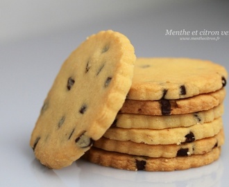 Biscuits sablés aux pépites de chocolat façon cookies