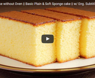 Sponge Cake Recipe Video