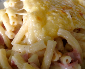 Macaroni met kaas en ham