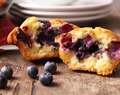 Fluffy blueberry muffins