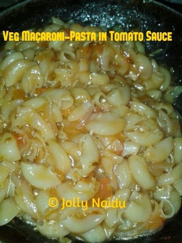 Veg Macaroni-Pasta in Tomato Sauce | Macaroni Recipe