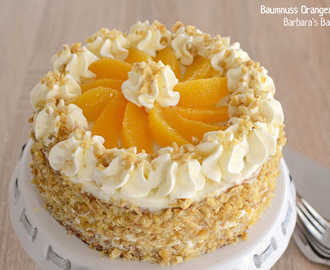 Baumnuss Orangen Torte