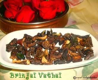 Brinjal Vathal Recipe / Kathirikai Vathal Recipe / Kathiri Vathal Recipe / Sun Dried Eggplant