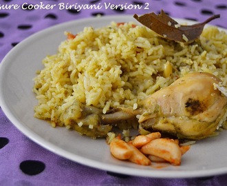 Pressure Cooker Chicken Biriyani ~ Version #2