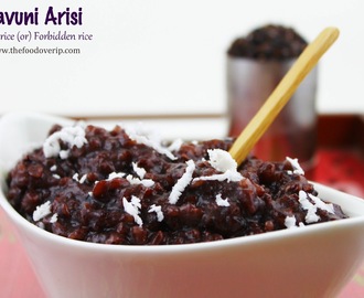 Chettinad Kavuni Arisi | Sticky Black Rice Pudding | Karthigai Deepam Special 2013