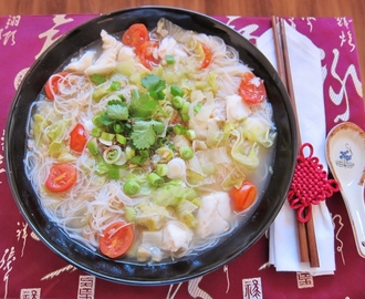 Cod Fish Noodle Soup