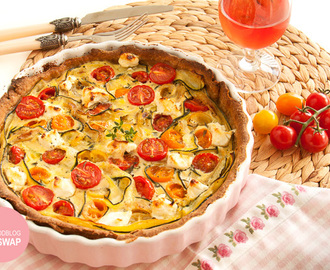 Zomerse taart met courgette & tomaatjes (Foodblogswap)