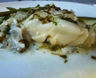 Bacallà fresc amb salsa verda