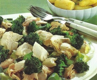 Kylling med broccoli