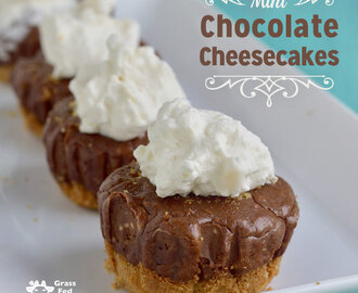 Keto Mini Chocolate Cheesecake Recipe