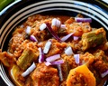 Aloo~Bhindi Masala Gravy | Potato~Okra Gravy for Chapathi