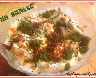 Dahi Bhalle/ Dahi Vada (Fried split black gram dumplings in yogurt sauce)- Diwali Recipes