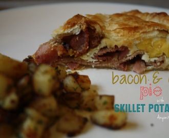 Bacon & Egg Pie with Skillet Potatoes + #GetHimFed 4