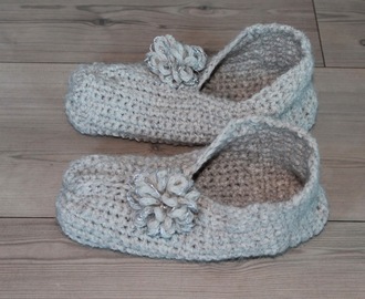 Crochet slipper