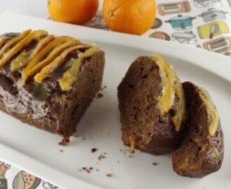 Cake de xocolata amb taronja confitada