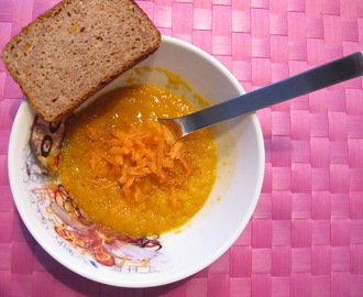 Sund gulerodssuppe med chili og ingefær