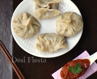 Momos ( Veg) with Dipping Sauce - Nepali style