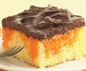 Κέικ πορτοκάλι με επικάλυψη σοκολάτας