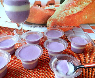 RESEP PUDING PUYO LAVA SUTRA LEMBUT