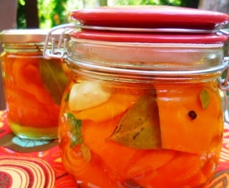 a taste of summer all year long: pickled peppers