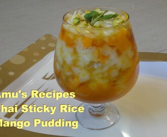 Thai Sticky Rice Mango Pudding