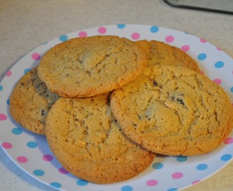 Peanut Butter and Chocolate chip Cookies.