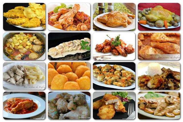 Recetas de pollo, 16 recetas caseras variadas