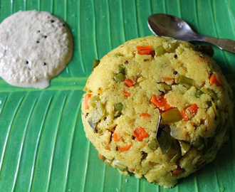 Vegetable Rava Upma / Sooji (Suji) Upma / Rava Kichadi / Sooji Kichadi - Breakfast Recipes