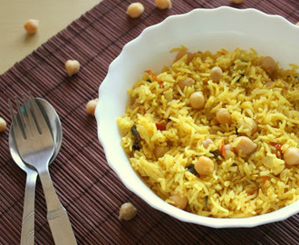 Chickpea Pulao | Channa Rice Recipe | Lunch Box Recipe