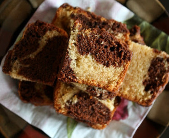 Eggless Chocolate Vanilla Cake | Eggless Marble Cake | Snack Cake