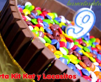 Tarta "Kit Kat y Lacasitos 2.0" y Cumpleaños de Triana.