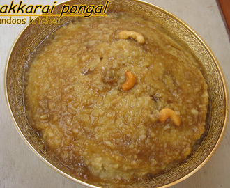 Sakkarai pongal / sweet pongal recipe