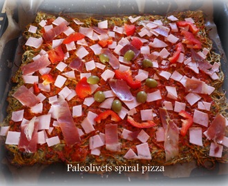 Spiral Paleo pizza - spiralize din pizza